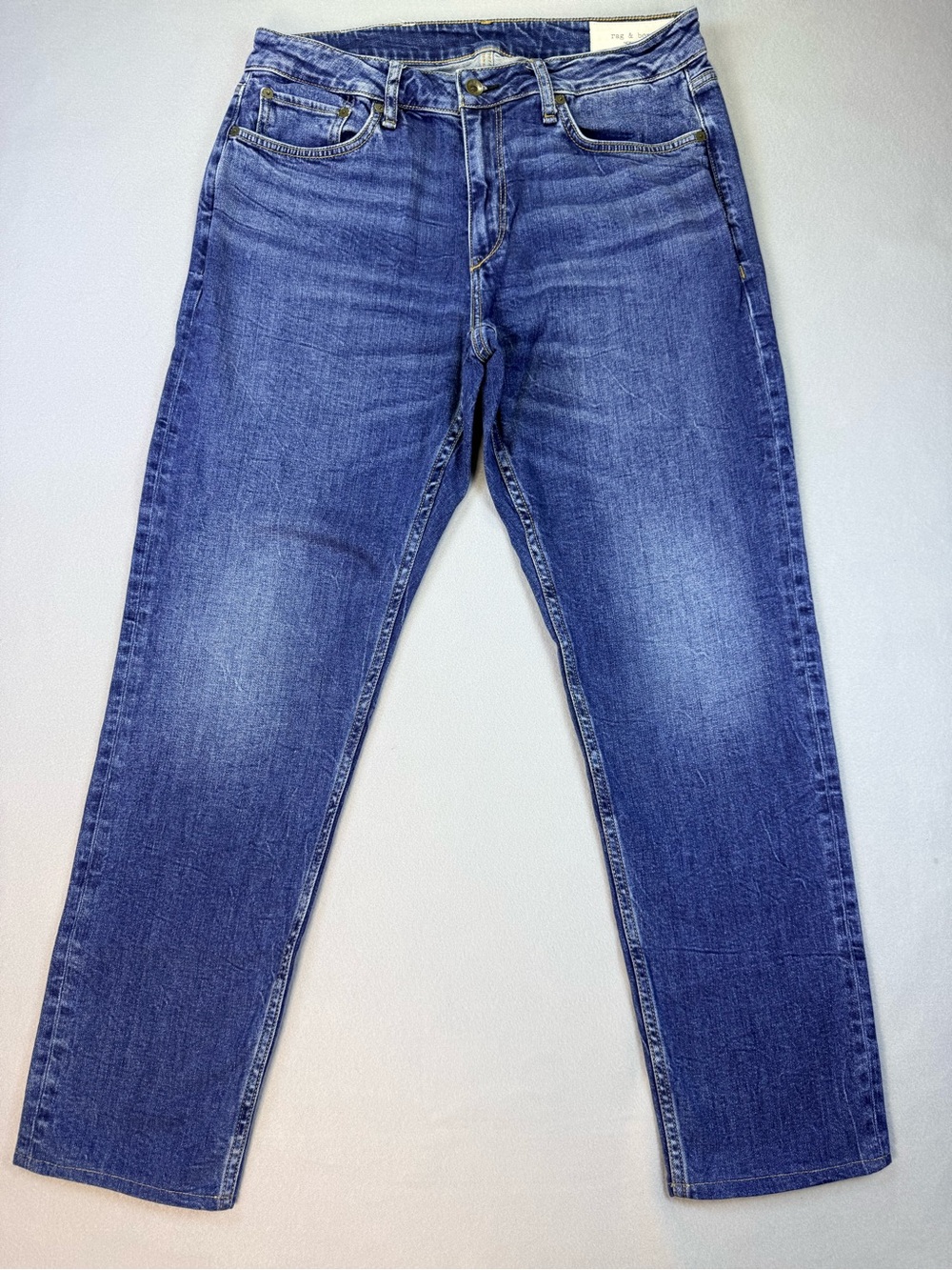 Rag & Bone Fit 3 Men’s 34 Athletic Fit Stretch Jeans Sandwood Blue